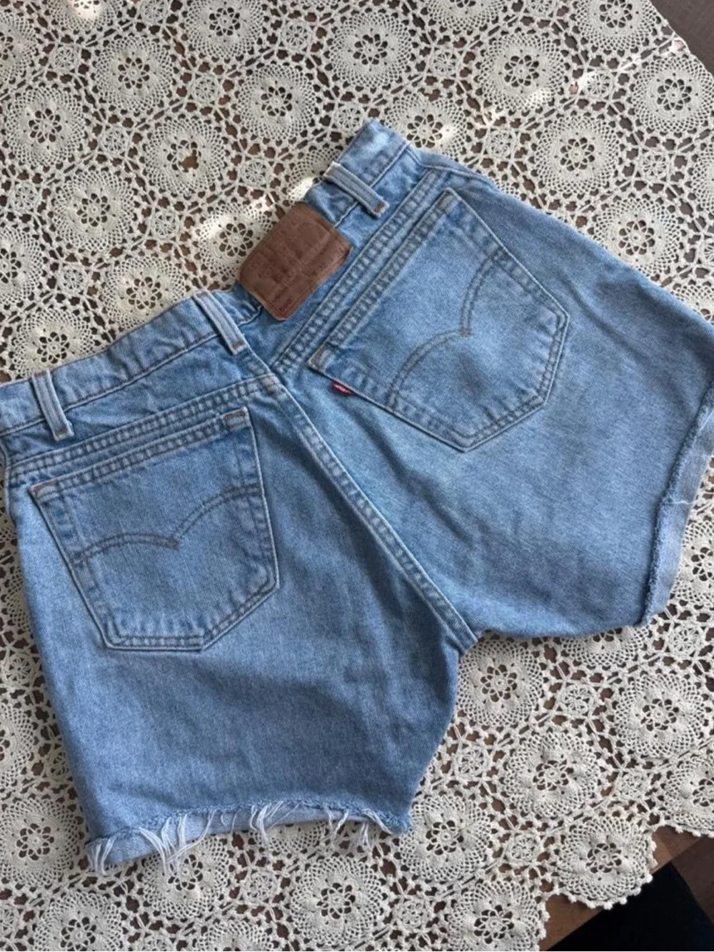 Levi's 560 blue denim shorts